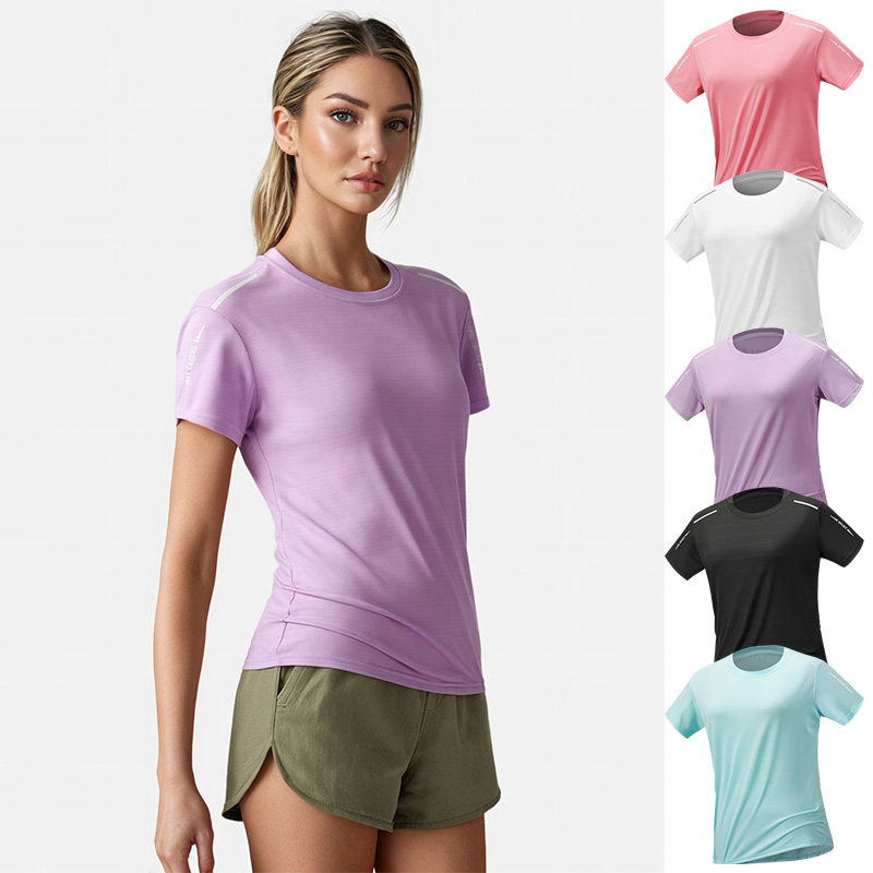 Silk Blouse - Damska szybkoschnąca koszulka do biegania z