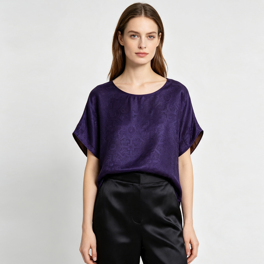 Damska koszulka plus size na l – Silk Blouse recenzja i cena
