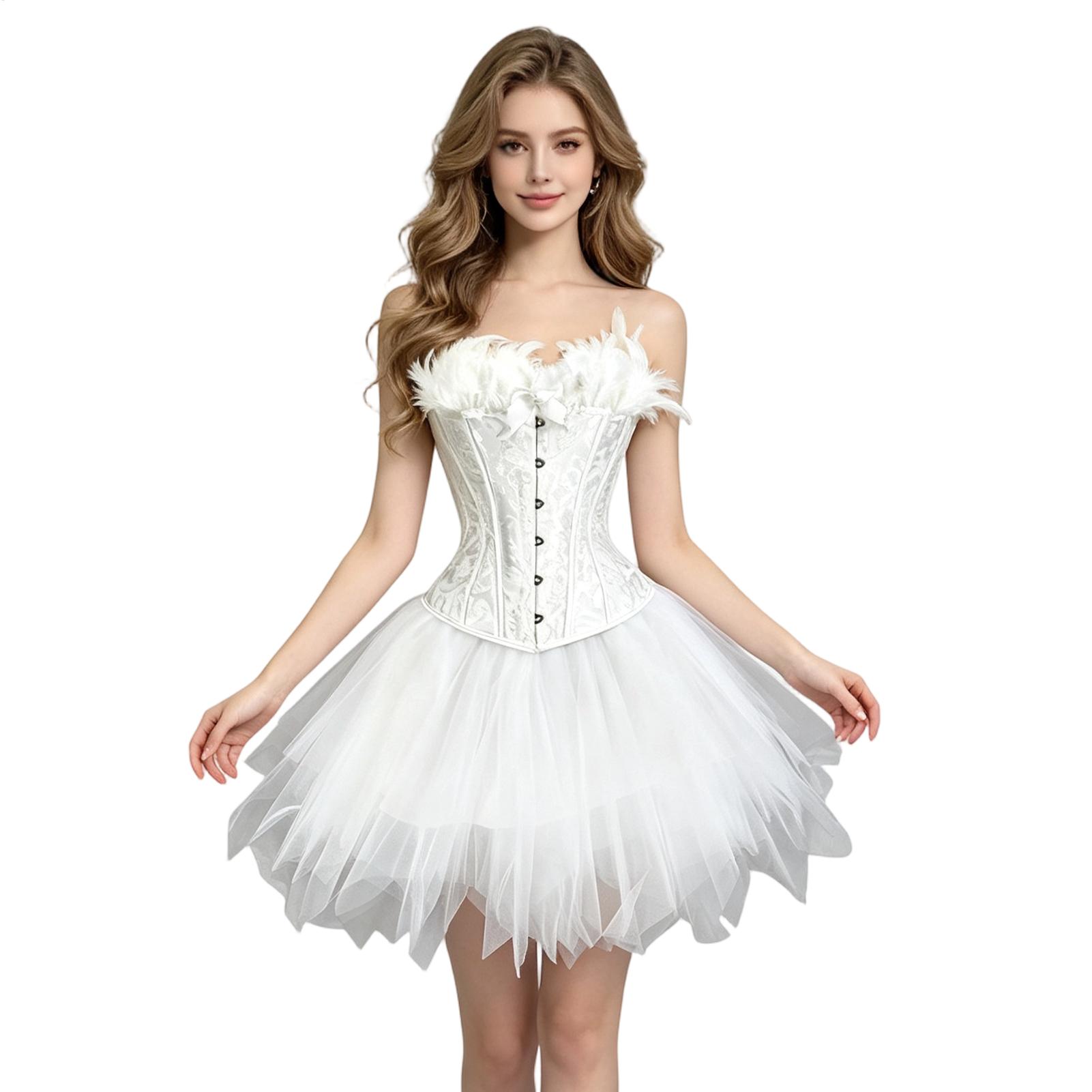 Biały kostium Łabędzia, miękki – Formal Skirt recenzja i cena