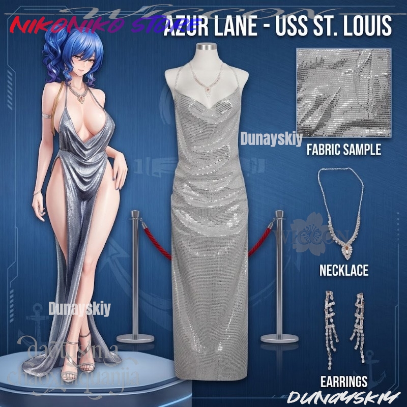Anime Gra Azur Lane Cosplay US – Evening Gown recenzja i cena